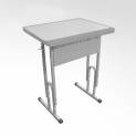 Стол ученический Архимед" 1-мест. рег. 2-4/4-6 столеш. БШК FM,ПФ"